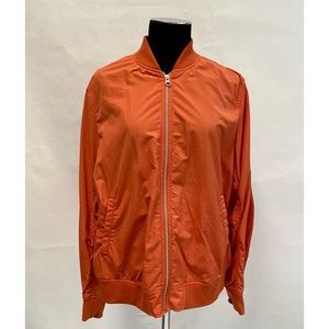 Uniqlo Women's Bomber Jacket in Orange